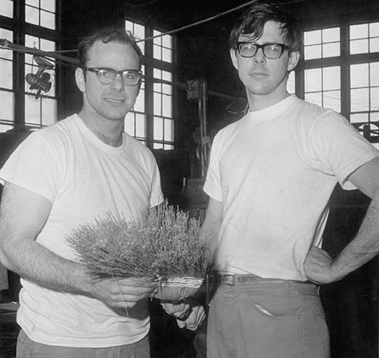 William & Robert Libman with a Corn Broom