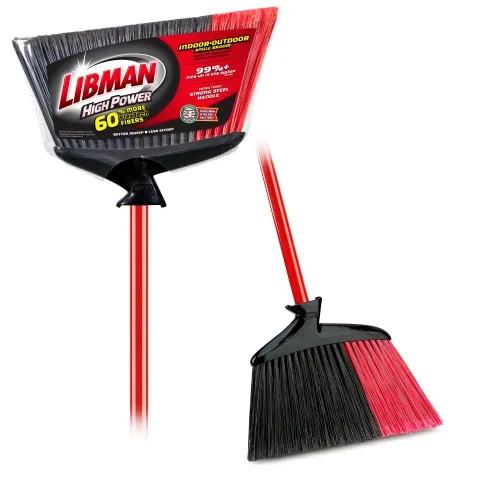 Broom in and out of packaging