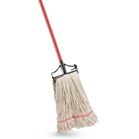 Mop with red handle