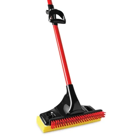 Sponge mop with red handle